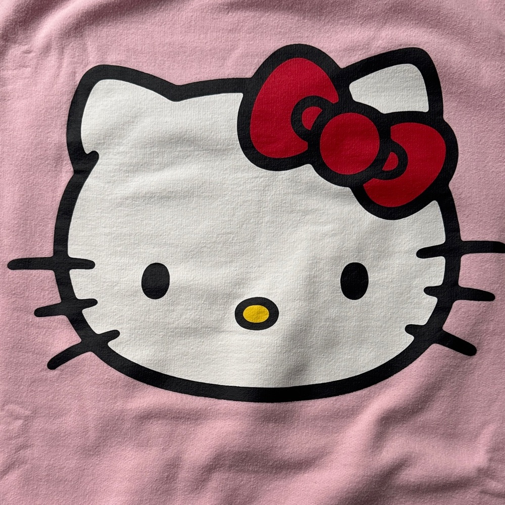Hello Kitty Pink Sweatshirt with Red Bow NWOT - Picture 3 of 5